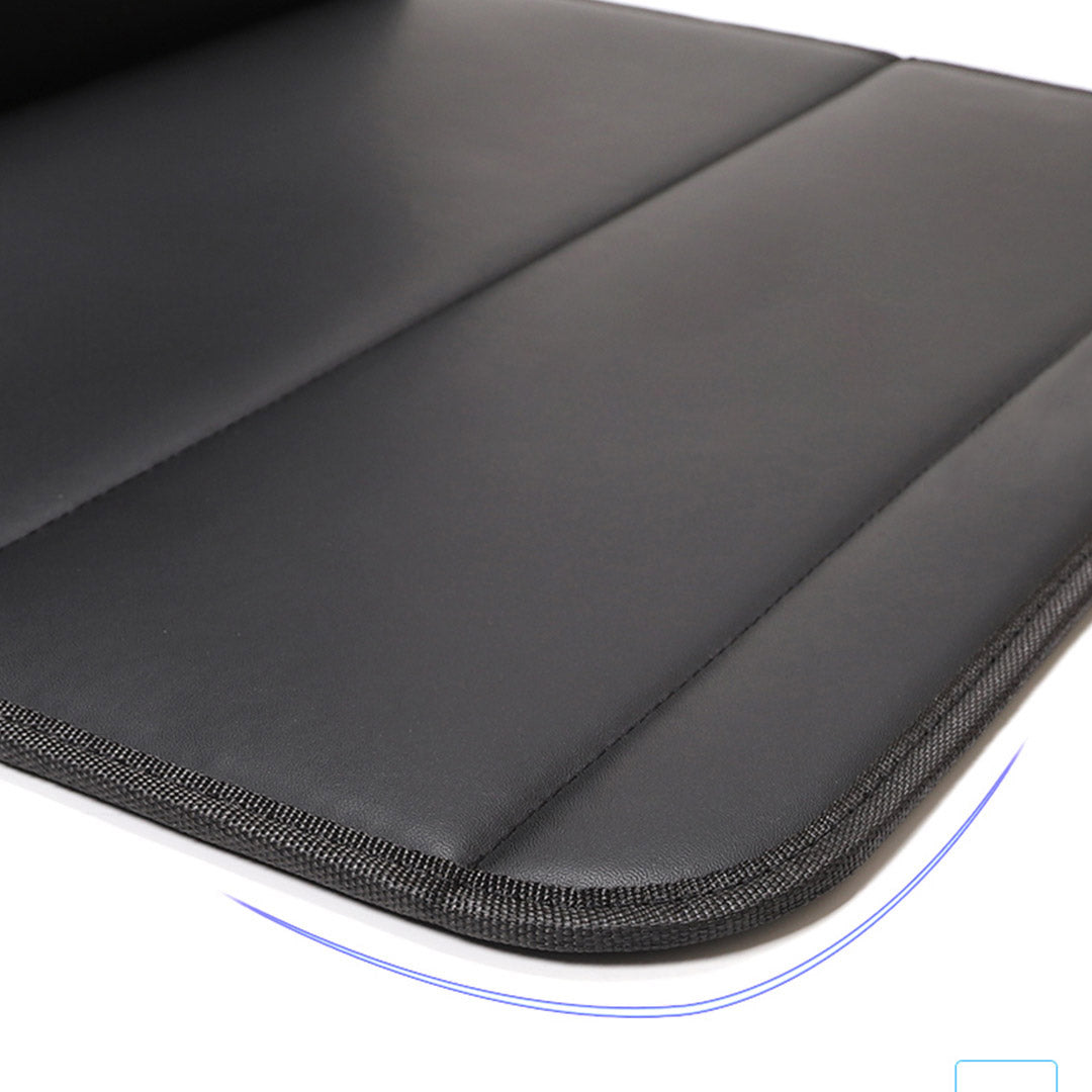 NNEAGS Leather Car Boot Collapsible Foldable Trunk Cargo Organizer Portable Storage Box Black Small-4
