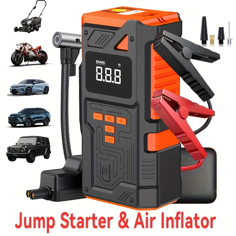 NNETM Mini Air Compressor Pump Digital Display Tire Inflator-2