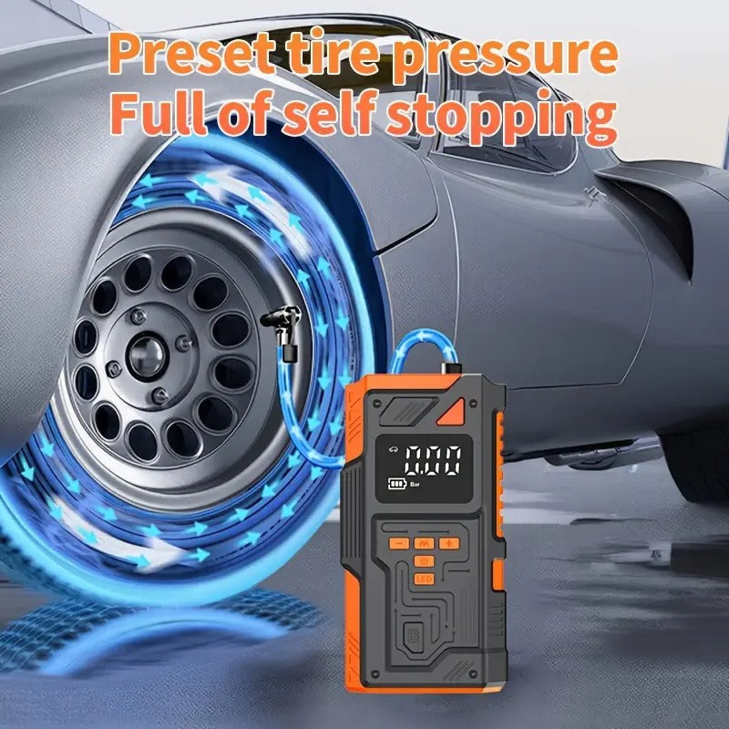 NNETM Mini Air Compressor Pump Digital Display Tire Inflator-4