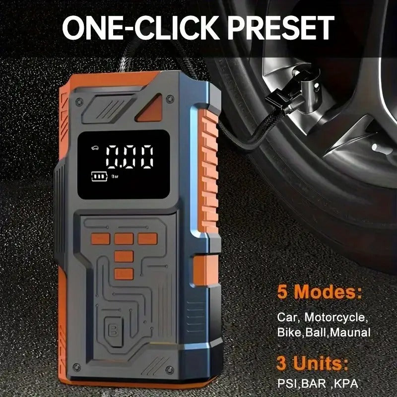 NNETM Mini Air Compressor Pump Digital Display Tire Inflator-3