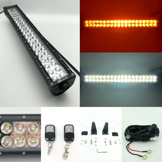 Dual Color Strobe 31.5 Inch Led Light Bar-0